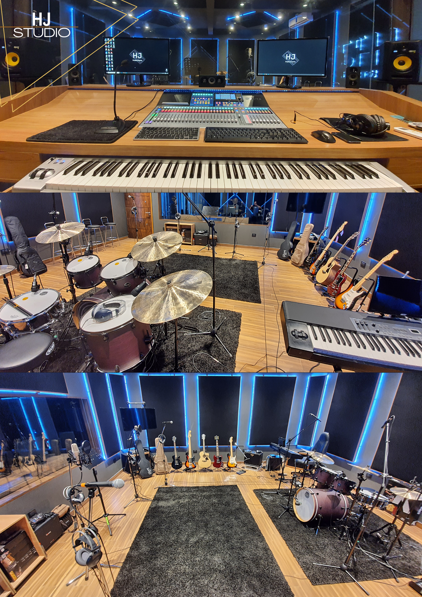 Grabación musical en estudio HJ Studio